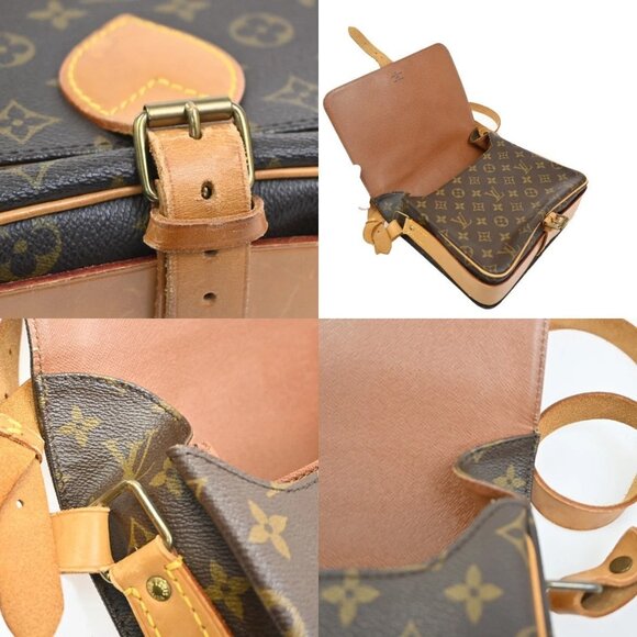 LOUIS VUITTON Cartouchiere GM Shoulder Bag Monogram Leather Brown M51252 72CA570 - Picture 9 of 16